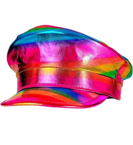 E-Carnavalskleding.nl Kapiteinspet regenboog Lara