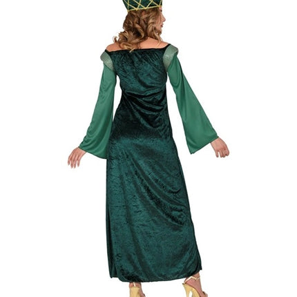 E-Carnavalskleding.nl Kasteel jurk dame Eleonora groen