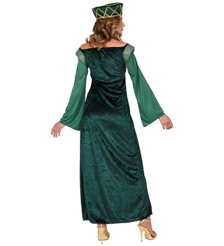 E-Carnavalskleding.nl Kasteel jurk dame Eleonora groen