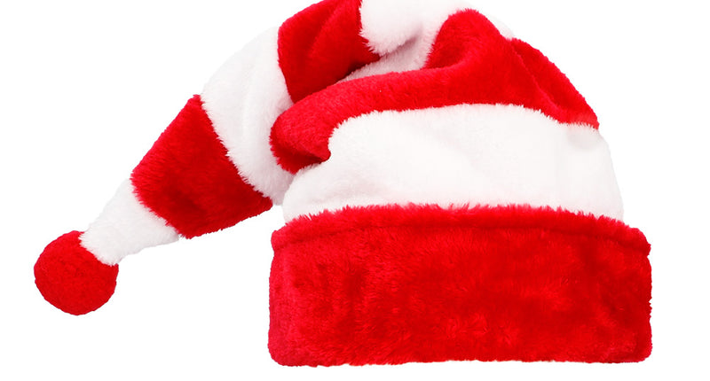 E-Carnavalskleding.nl Kerstmuts rood wit gestreept