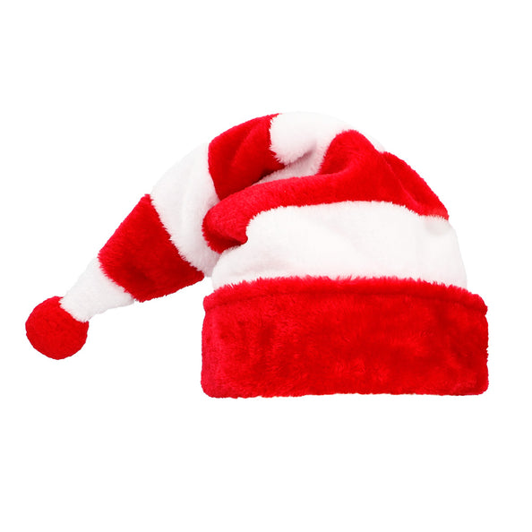 E-Carnavalskleding.nl Kerstmuts rood wit gestreept