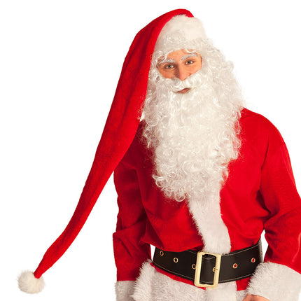 E-Carnavalskleding.nl Kerstmuts Santa extra lang XXL