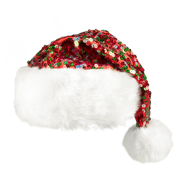 E-Carnavalskleding.nl Kerstmuts Sparkling glitter pailletten
