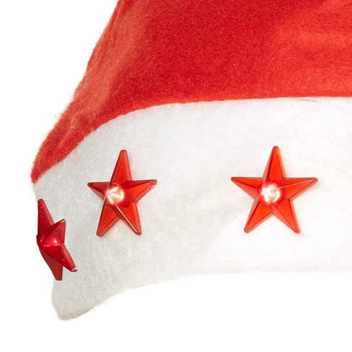 E-Carnavalskleding.nl Kerstmuts Sterren met licht