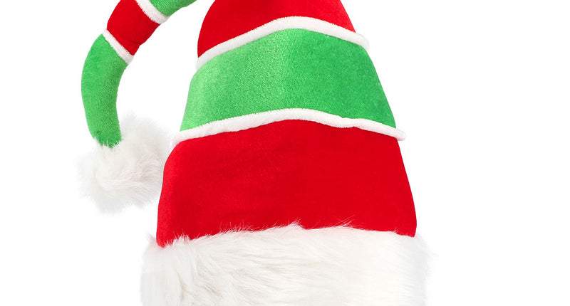 E-Carnavalskleding.nl Kerstmuts Willow groen rood gestreept