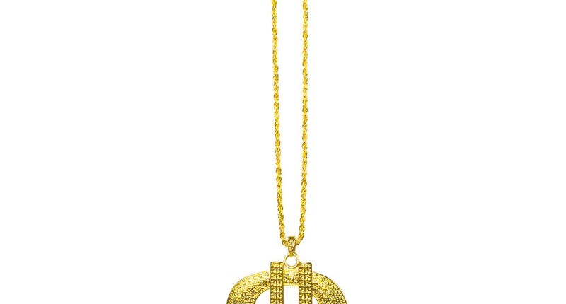 E-Carnavalskleding.nl Ketting Dollar XL