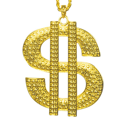 E-Carnavalskleding.nl Ketting Dollar XL