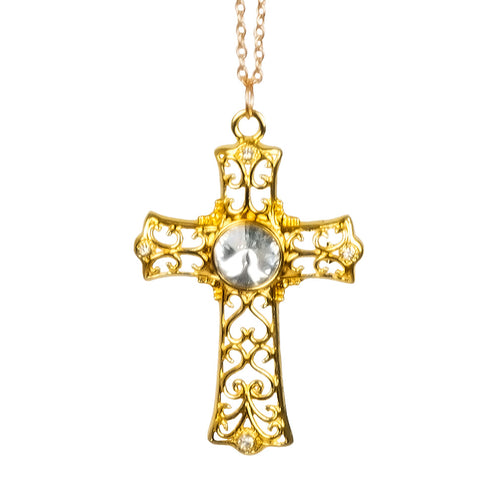 E-Carnavalskleding.nl Ketting Jewel cross