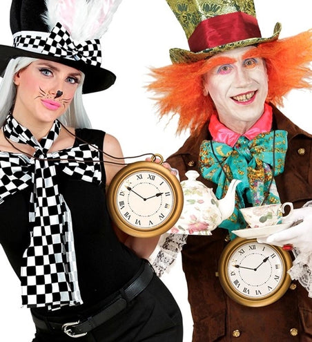 E-Carnavalskleding.nl Ketting met grote klok 20cm Thomas