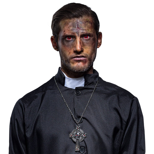 E-Carnavalskleding.nl Ketting Skull cross
