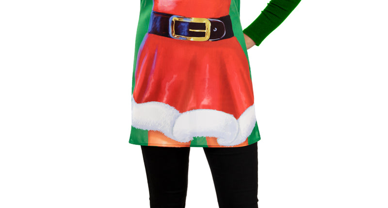 E-Carnavalskleding.nl Keukenschort Xmas Santa vrouw