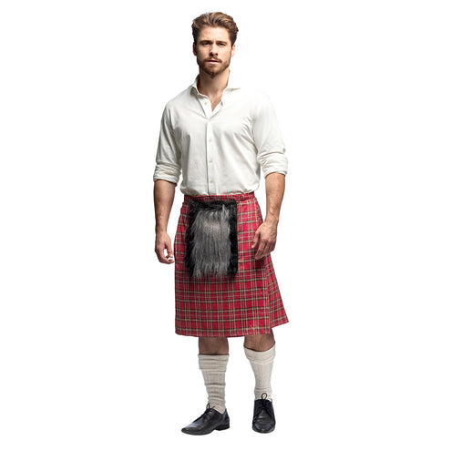 E-Carnavalskleding.nl Kilt MacKenzie rood