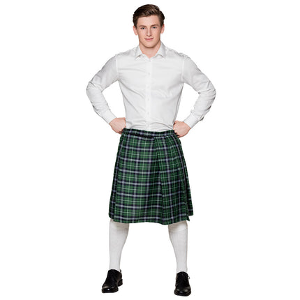 E-Carnavalskleding.nl Kilt Mr Tartan groen