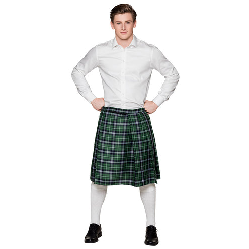 E-Carnavalskleding.nl Kilt Mr Tartan groen