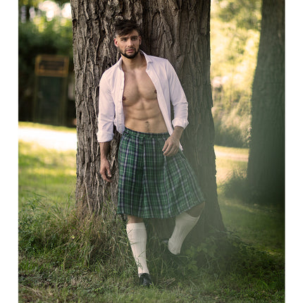 E-Carnavalskleding.nl Kilt Mr Tartan groen