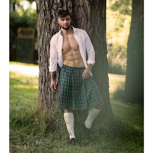 E-Carnavalskleding.nl Kilt Mr Tartan groen