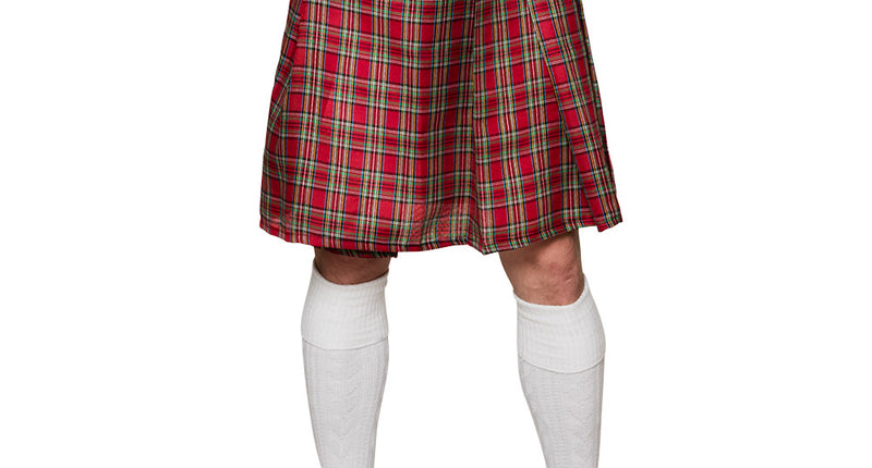E-Carnavalskleding.nl Kilt Mr Tartan rood