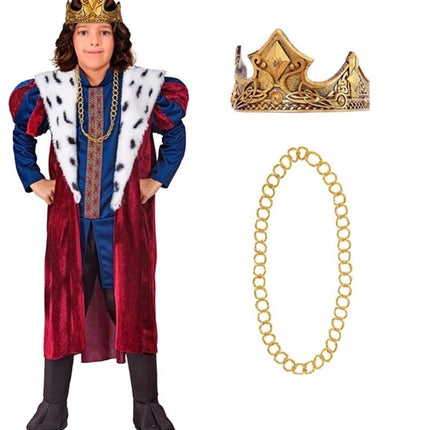 E-Carnavalskleding.nl Koning kostuum Niels jongens
