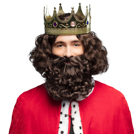 E-Carnavalskleding.nl Koning pruik Royal King