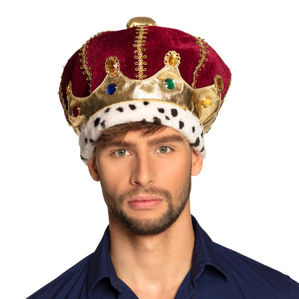 E-Carnavalskleding.nl Koningskroon muts met diamanten
