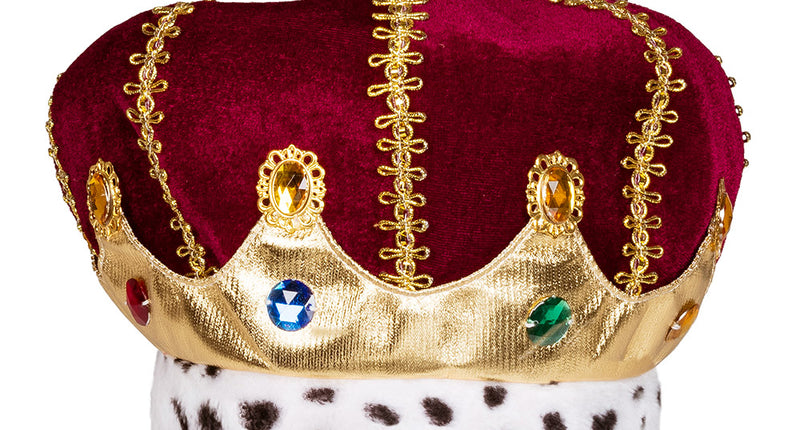 E-Carnavalskleding.nl Koningskroon muts met diamanten