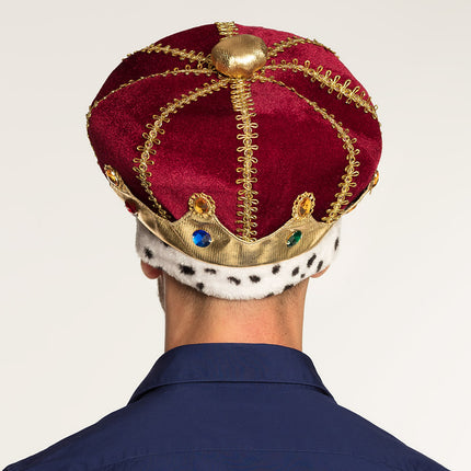 E-Carnavalskleding.nl Koningskroon muts met diamanten