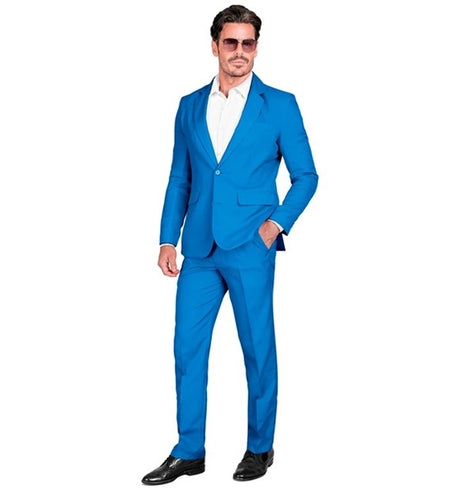 E-Carnavalskleding.nl Kostuum blauw suit