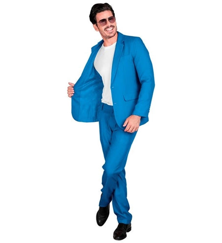 E-Carnavalskleding.nl Kostuum blauw suit