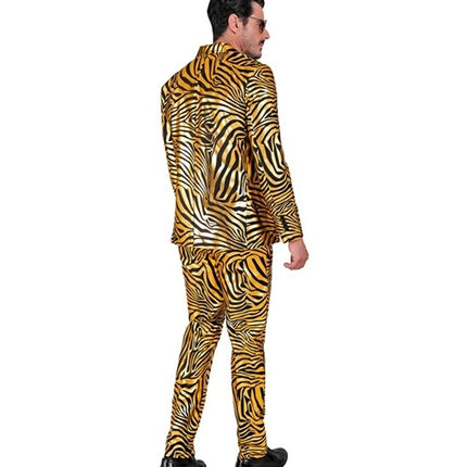 E-Carnavalskleding.nl Kostuum dierenprint goud