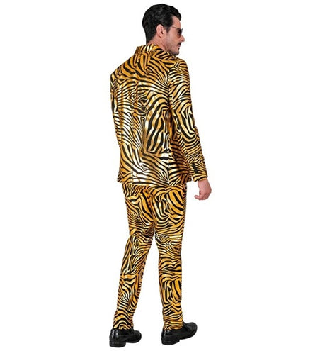 E-Carnavalskleding.nl Kostuum dierenprint goud