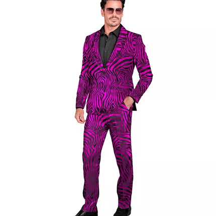 E-Carnavalskleding.nl Kostuum dierenprint roze