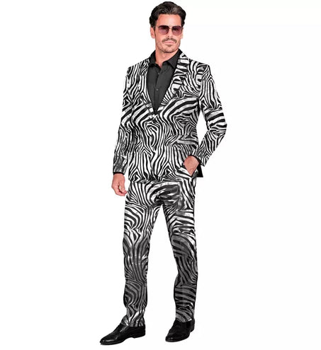 E-Carnavalskleding.nl Kostuum dierenprint zilver