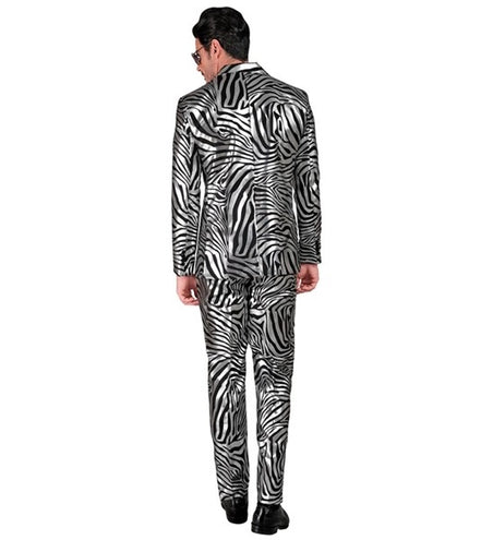 E-Carnavalskleding.nl Kostuum dierenprint zilver