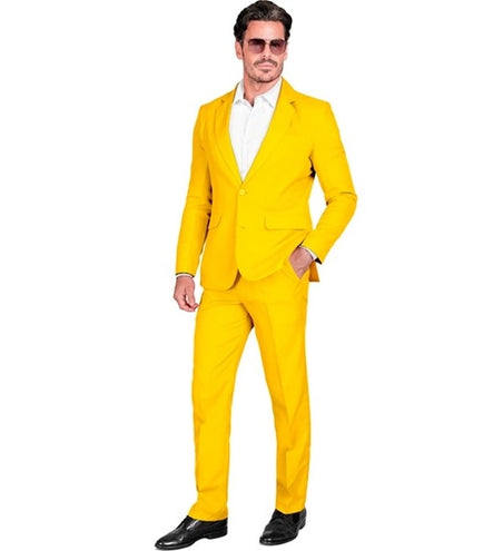 E-Carnavalskleding.nl Kostuum geel suit