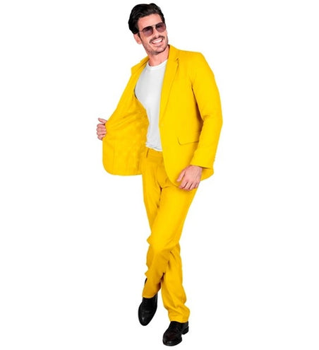 E-Carnavalskleding.nl Kostuum geel suit