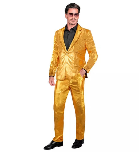 E-Carnavalskleding.nl Kostuum goud suit