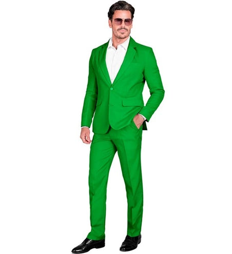 E-Carnavalskleding.nl Kostuum groen suit