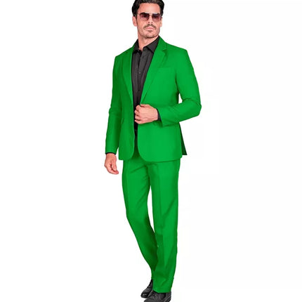 E-Carnavalskleding.nl Kostuum groen suit