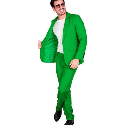 E-Carnavalskleding.nl Kostuum groen suit