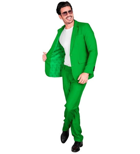E-Carnavalskleding.nl Kostuum groen suit