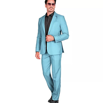E-Carnavalskleding.nl Kostuum licht blauw suit