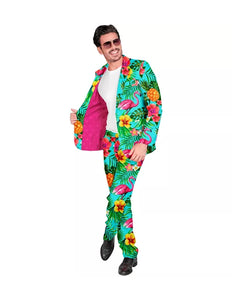 E-Carnavalskleding.nl Kostuum neon flamingo suit