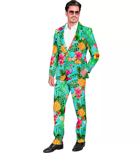 E-Carnavalskleding.nl Kostuum neon flamingo suit