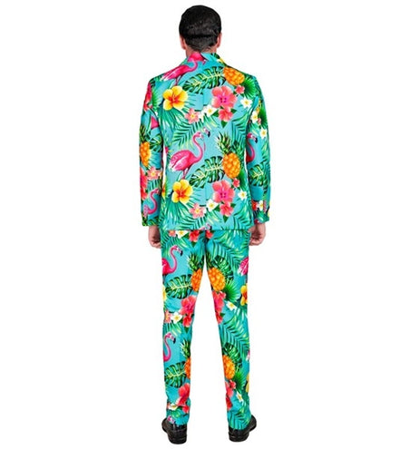 E-Carnavalskleding.nl Kostuum neon flamingo suit