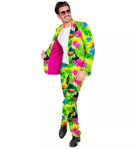 E-Carnavalskleding.nl Kostuum neon tropicana suit