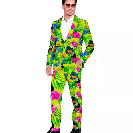 E-Carnavalskleding.nl Kostuum neon tropicana suit