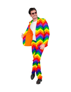 E-Carnavalskleding.nl Kostuum regenboog suit