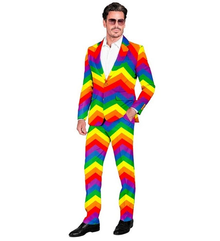 E-Carnavalskleding.nl Kostuum regenboog suit
