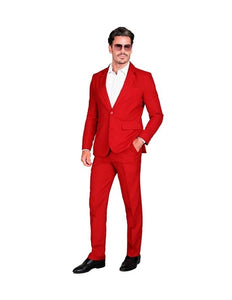 E-Carnavalskleding.nl Kostuum rood suit