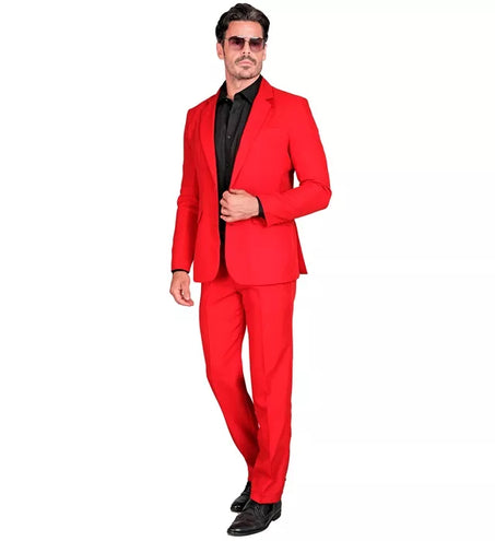 E-Carnavalskleding.nl Kostuum rood suit